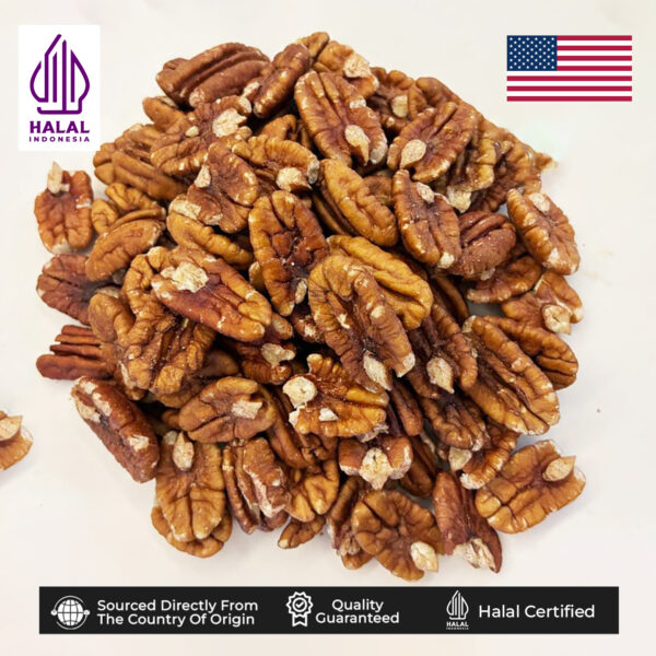 Kacang Pecan Kupas Mentah - Raw Pecan Nuts (USA) 1Kg