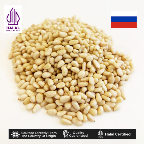 Kacang Pinus Kupas Mentah - Raw Pine Nuts (Siberia) 1Kg
