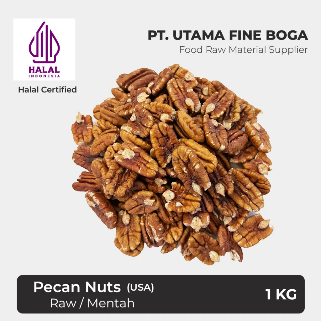 Kacang Pecan Kupas Mentah (USA) 1Kg