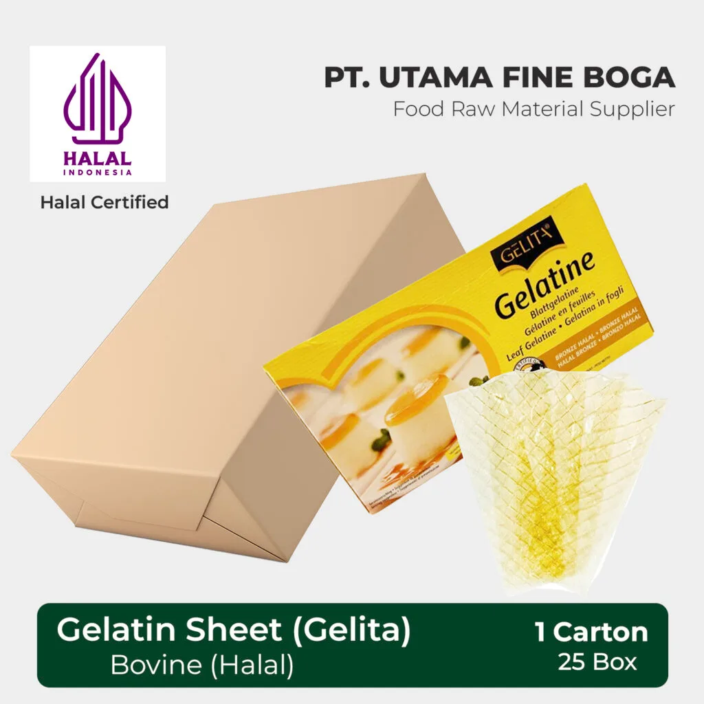 Gelatin Lembar (Gelita) 1 Karton 25 Box