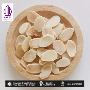 Kacang Almond Iris Mentah - Raw Almond Slice (USA) 1Kg