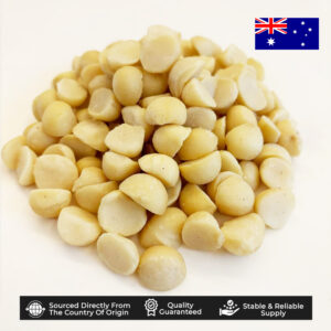 Kacang Macadamia Belah Mentah - Raw Macadamia Halves (Australia) 1Kg