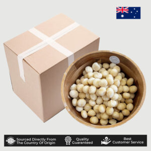 Kacang Macadamia Utuh Kupas Mentah (Australia) 1 Karton 11,34Kg