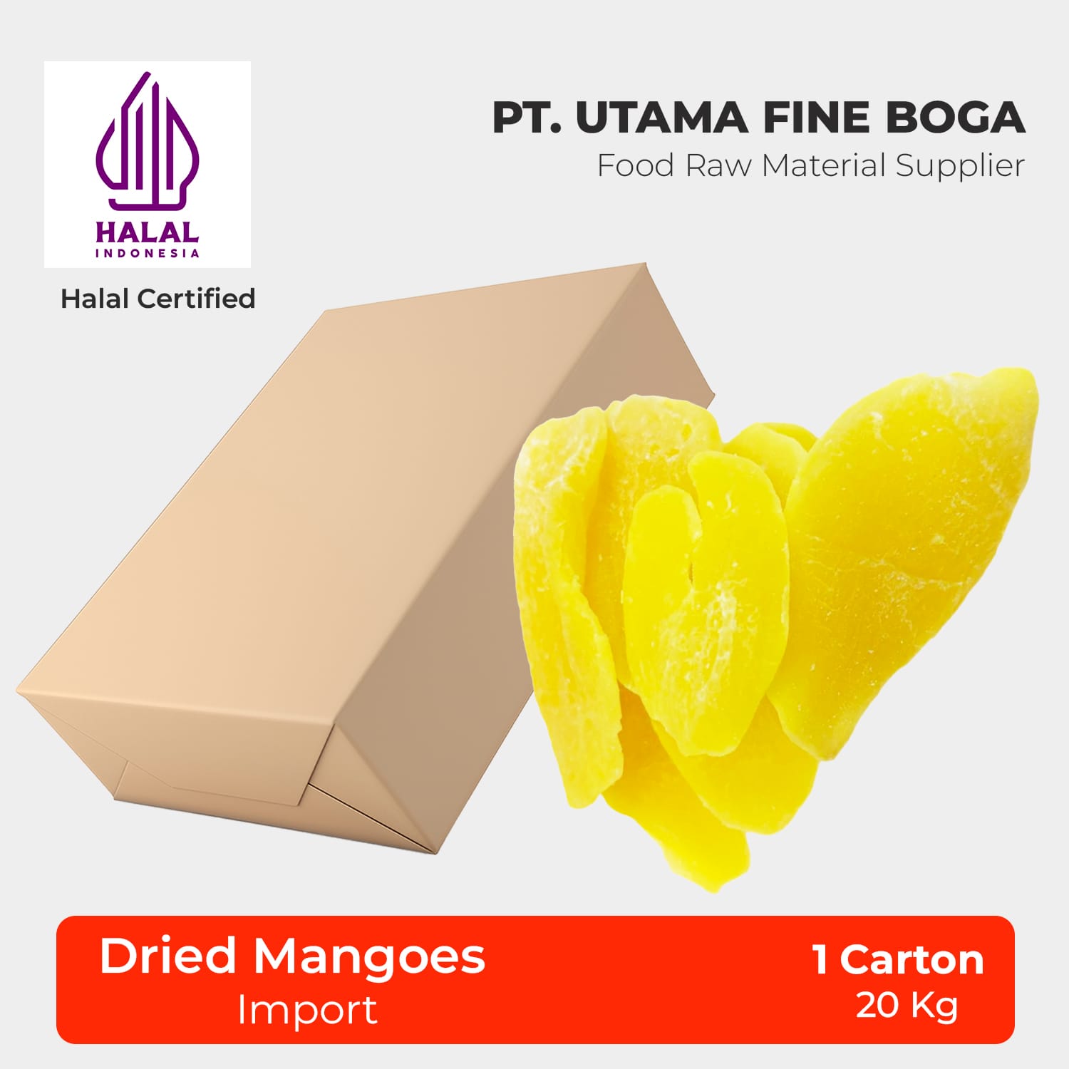 Buah Mangga Kering – Impor 1 Karton 20Kg