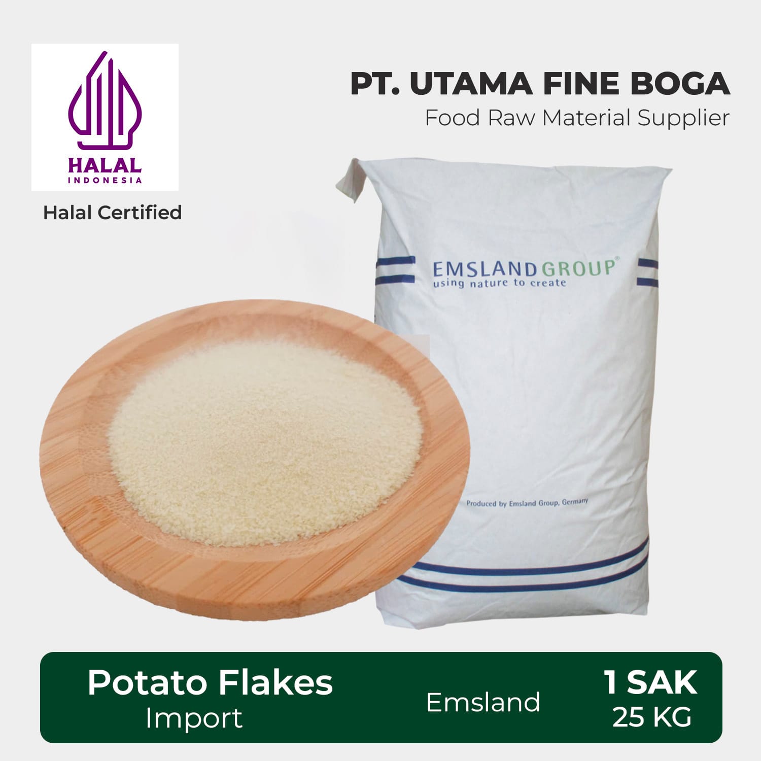 Kentang Serpih Emsland – Impor 1 Sak 25Kg