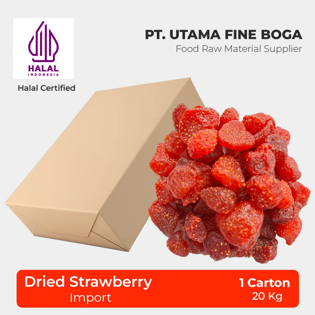 Buah Strawberry Kering – Impor 1 Karton 20Kg