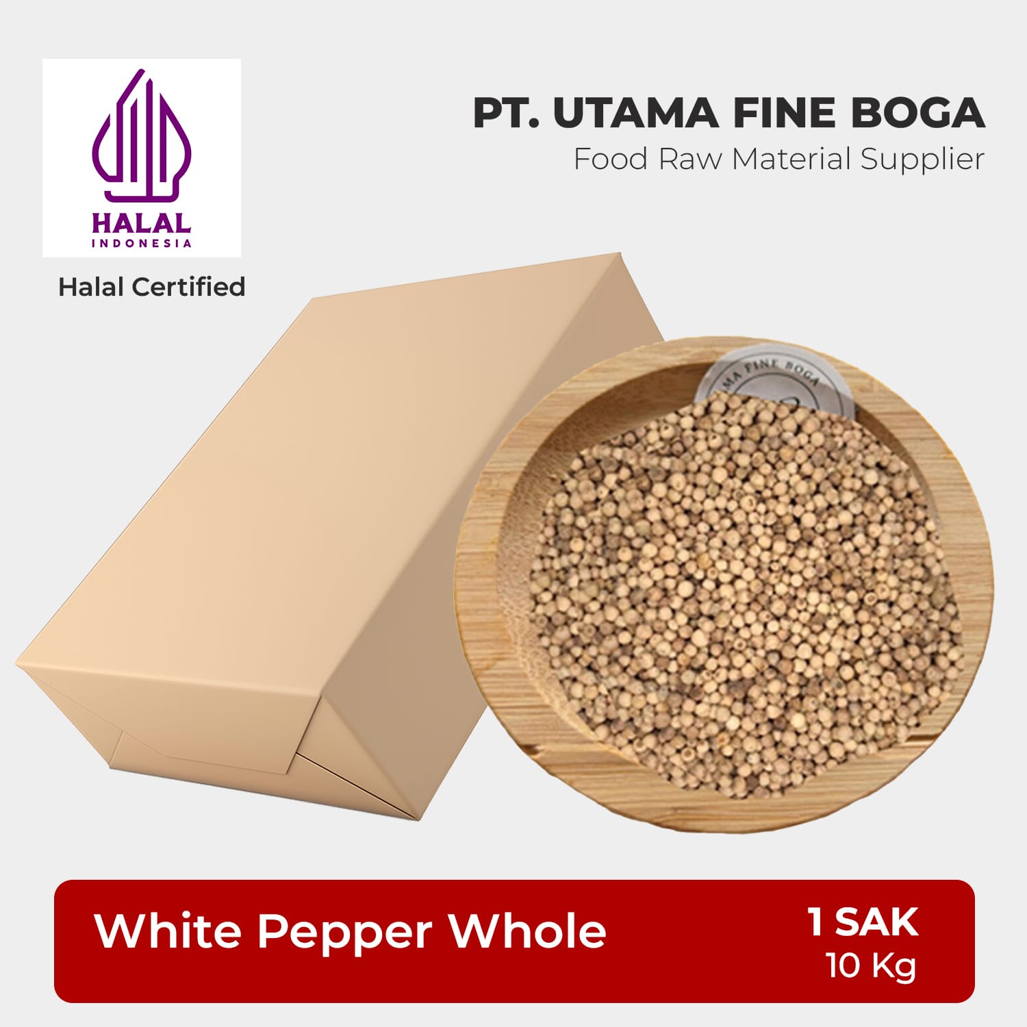 Biji Lada Putih - 1 Sak 10Kg