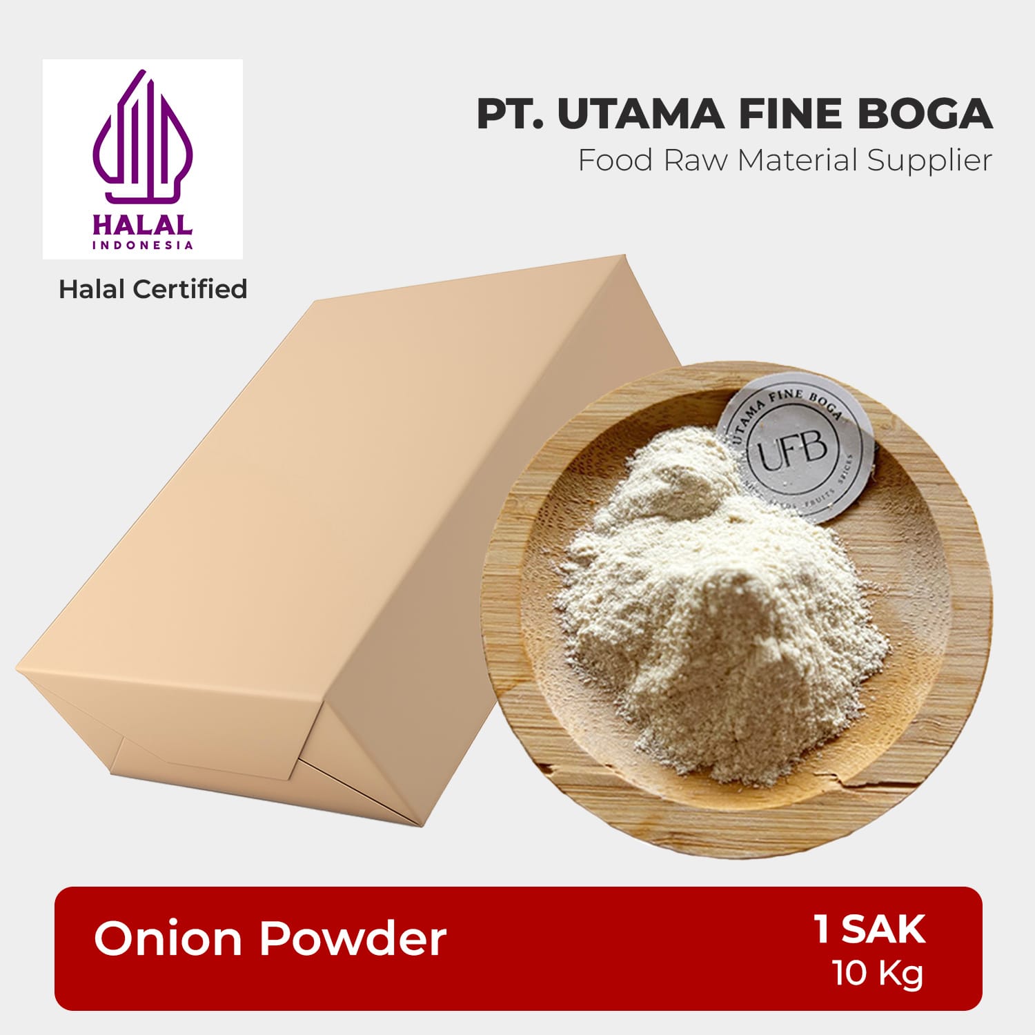 Bubuk Bawang Bombay - 1 Sak 10Kg