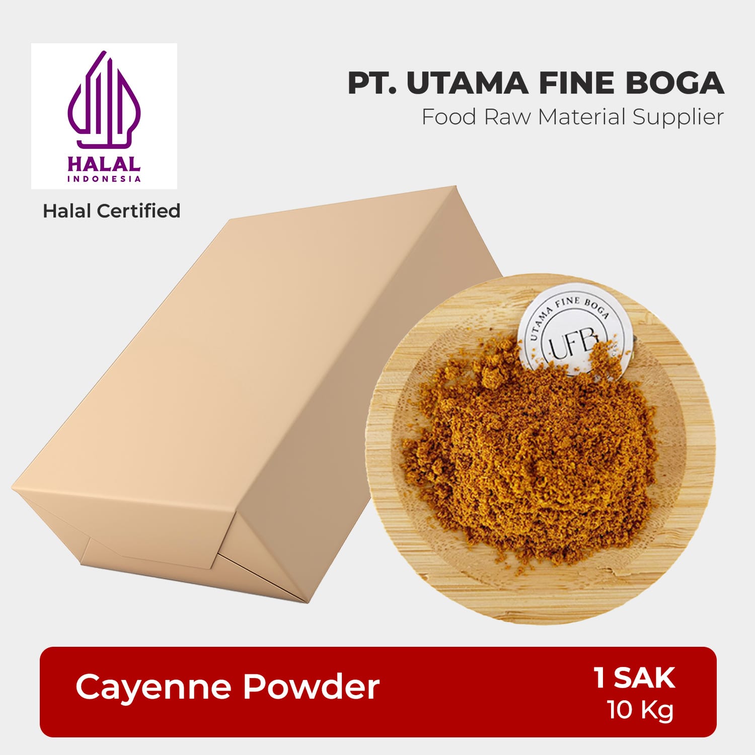 Bubuk Cabai Rawit - 1 Sak 10Kg