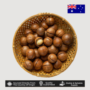 Kacang Macadamia Australia Cangkang Panggang 1Kg