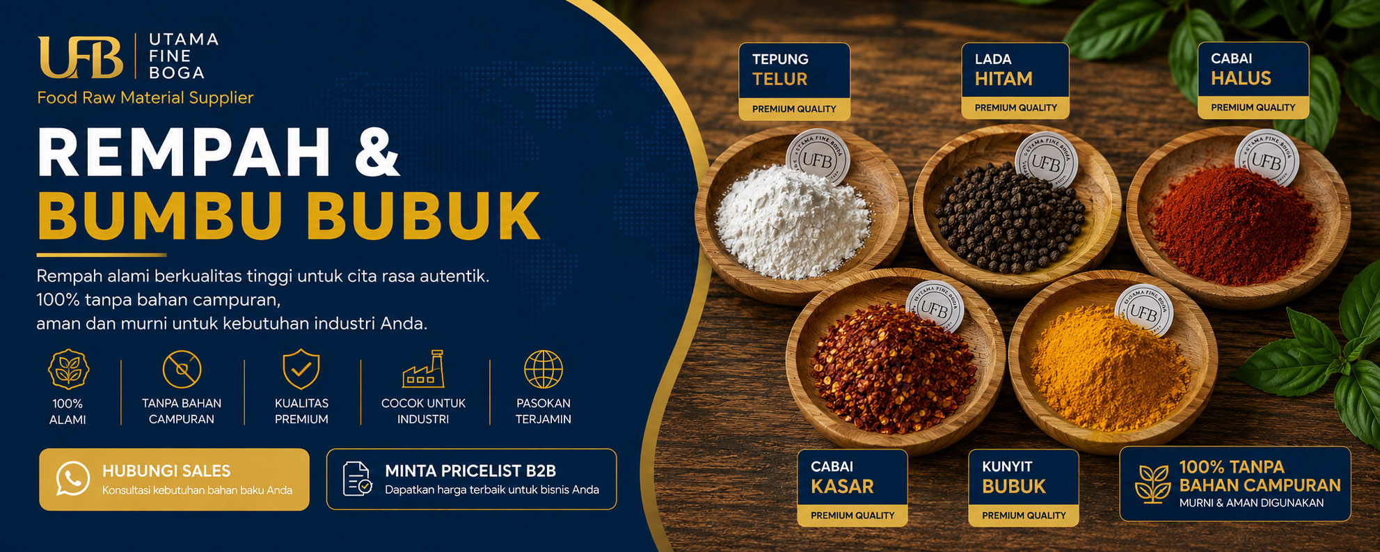Bumbu Bubuk UFB REMPAH BANNER